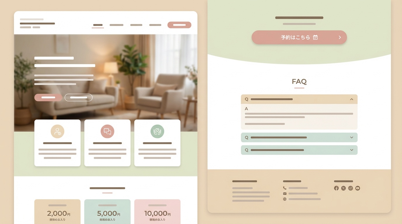 サロンF - 整体サイトの導線改善事例