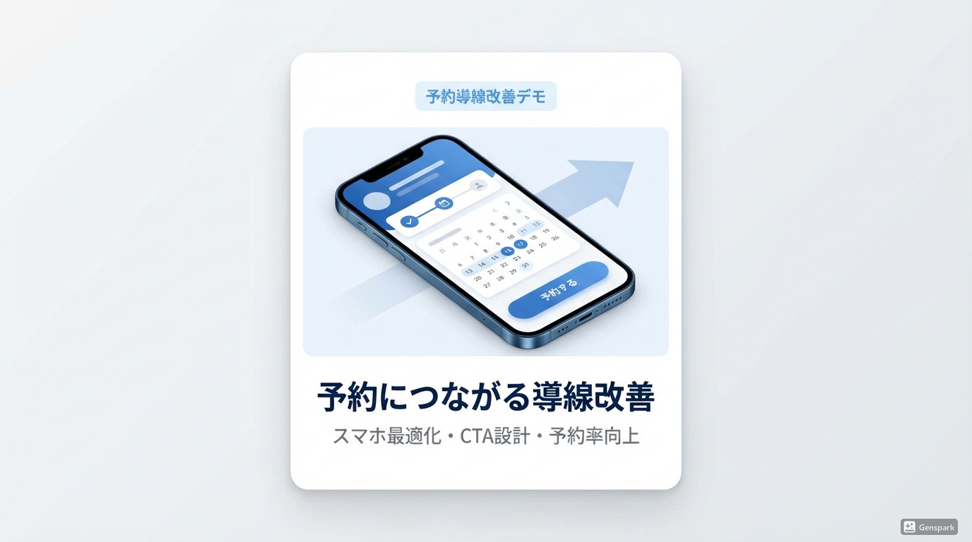 予約導線改善デモ（サロン向け）